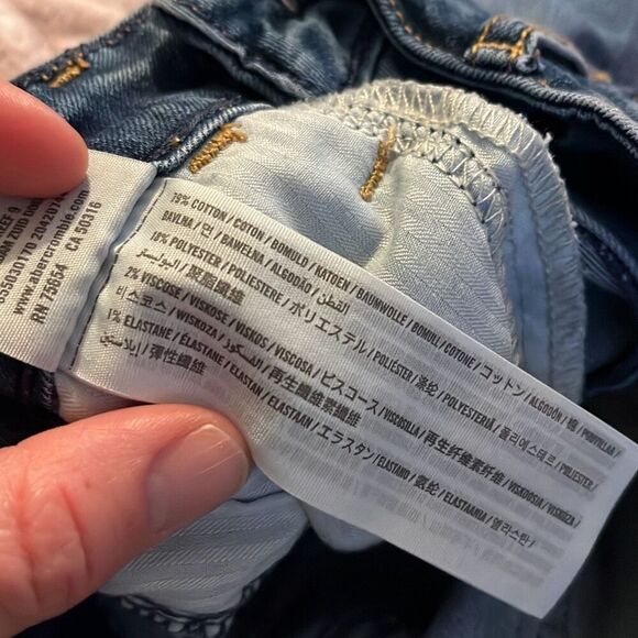 Hollister High Rise Super Skinny Ankle Distressed Ripped Jeans Women's W25 L28 - Picture 5 of 5